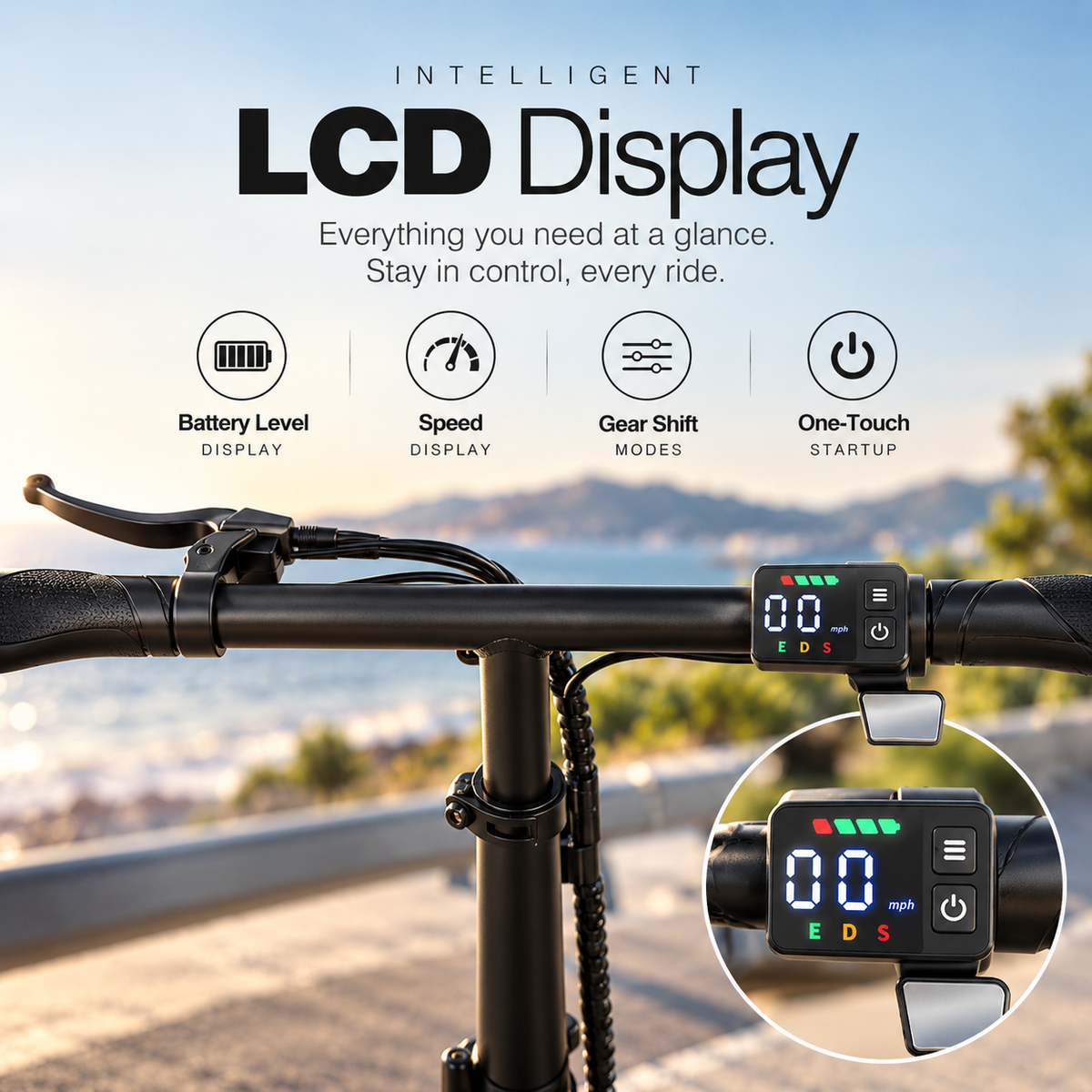 Rideloop Max — 1000W Peak Seated Electric Scooter
